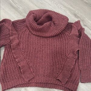 EUC Express Cozy old rose Turtleneck Sweater